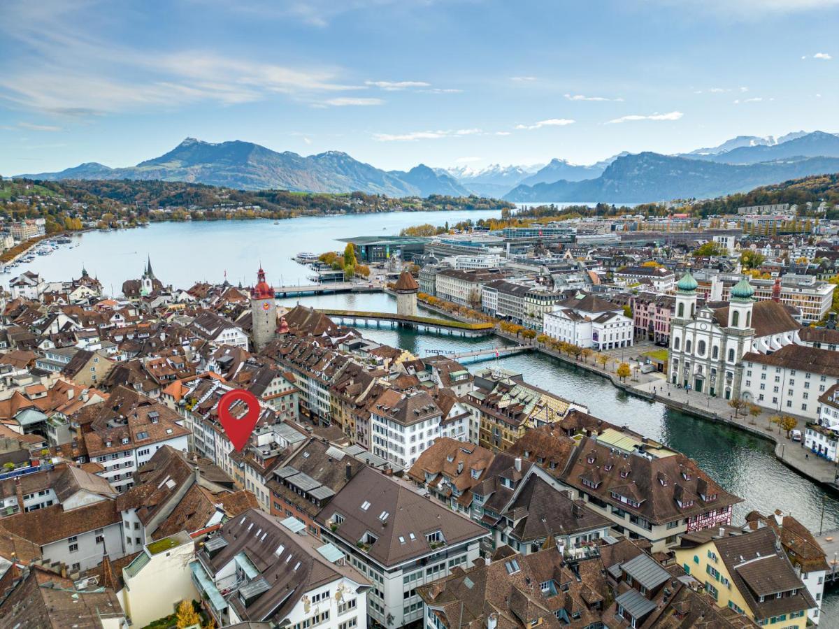 Ferienwohnung A&Y Oldtown Penthouse Loft Luzern Exterior foto